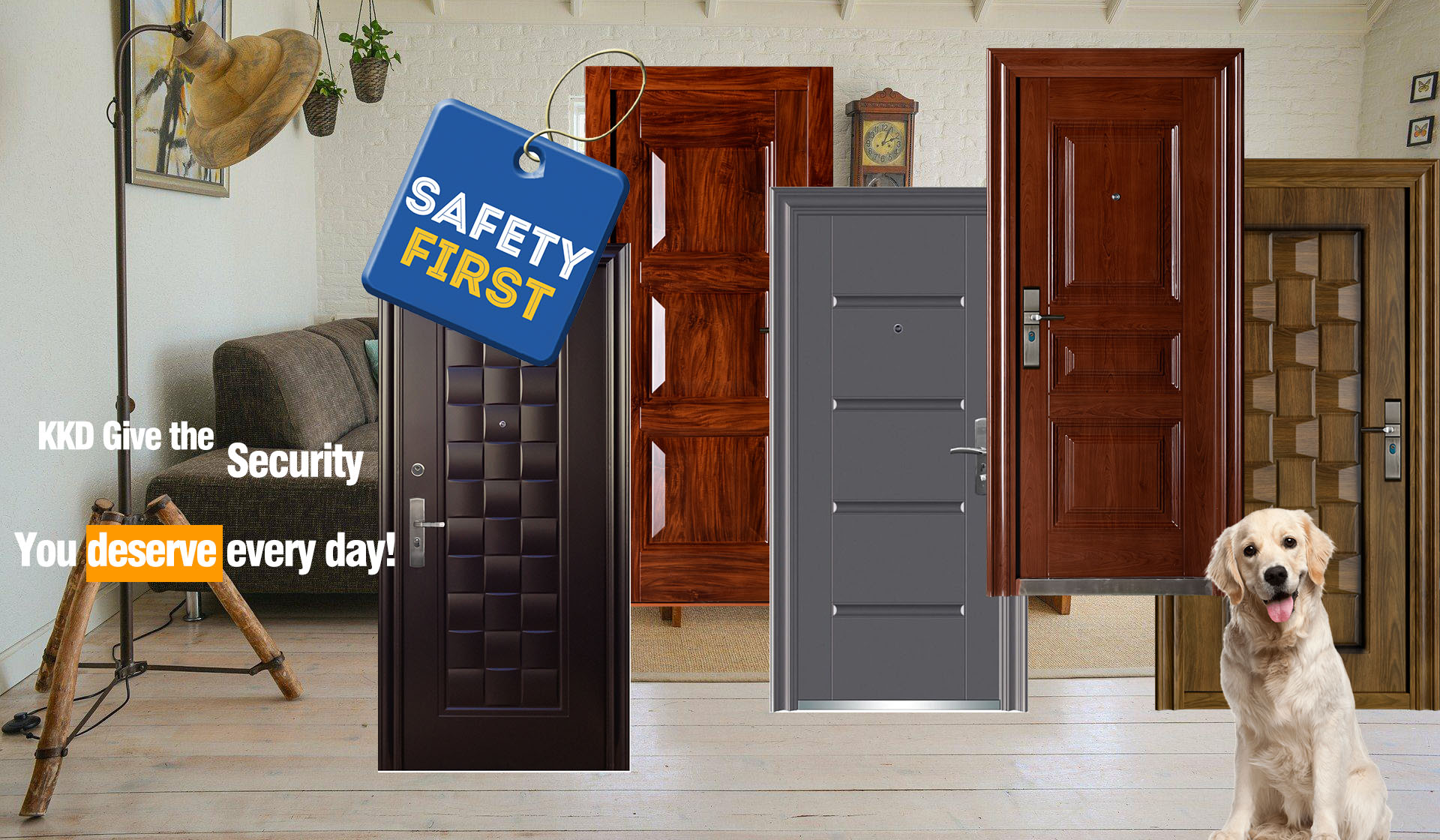 Economical steel safety doors